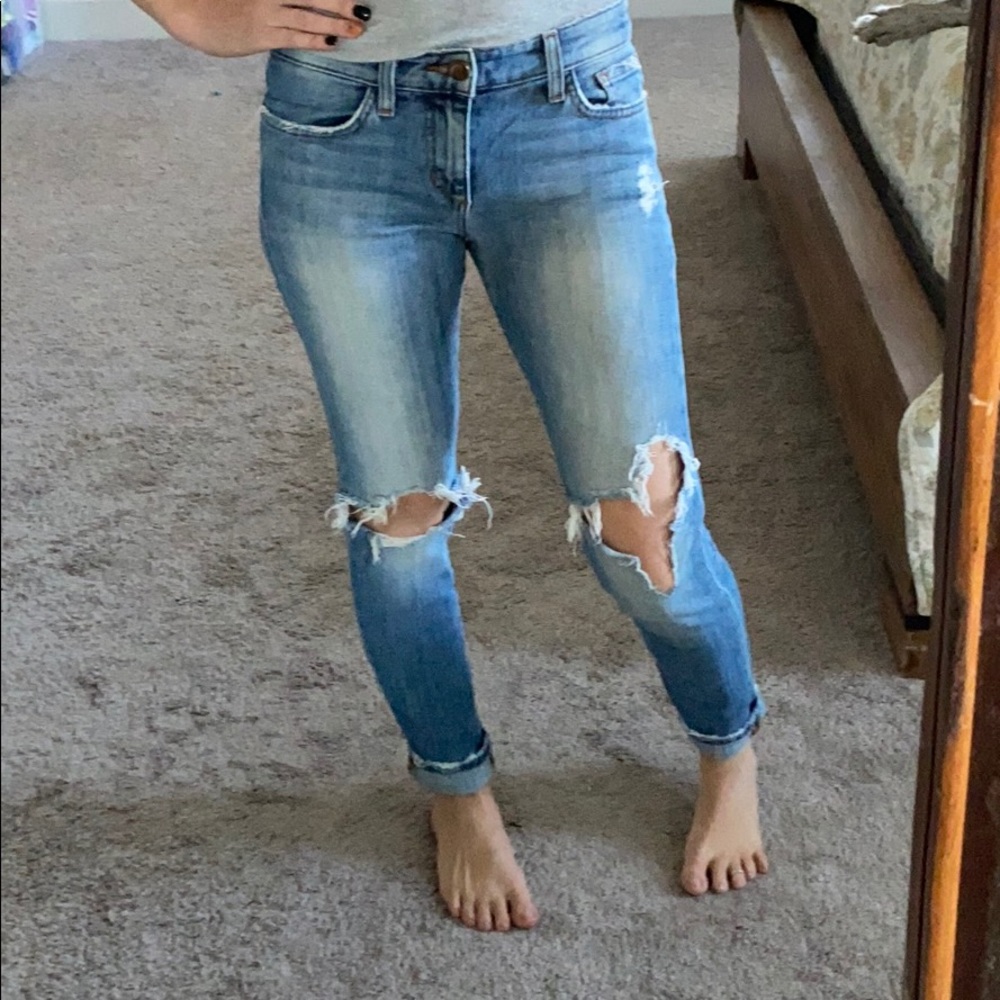 Distressed Joe’s jeans